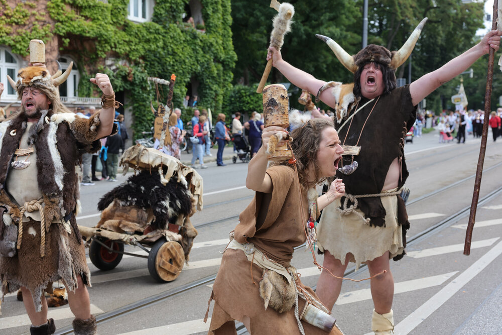 auch die wilden Germanen waren dabei beim Festumzug