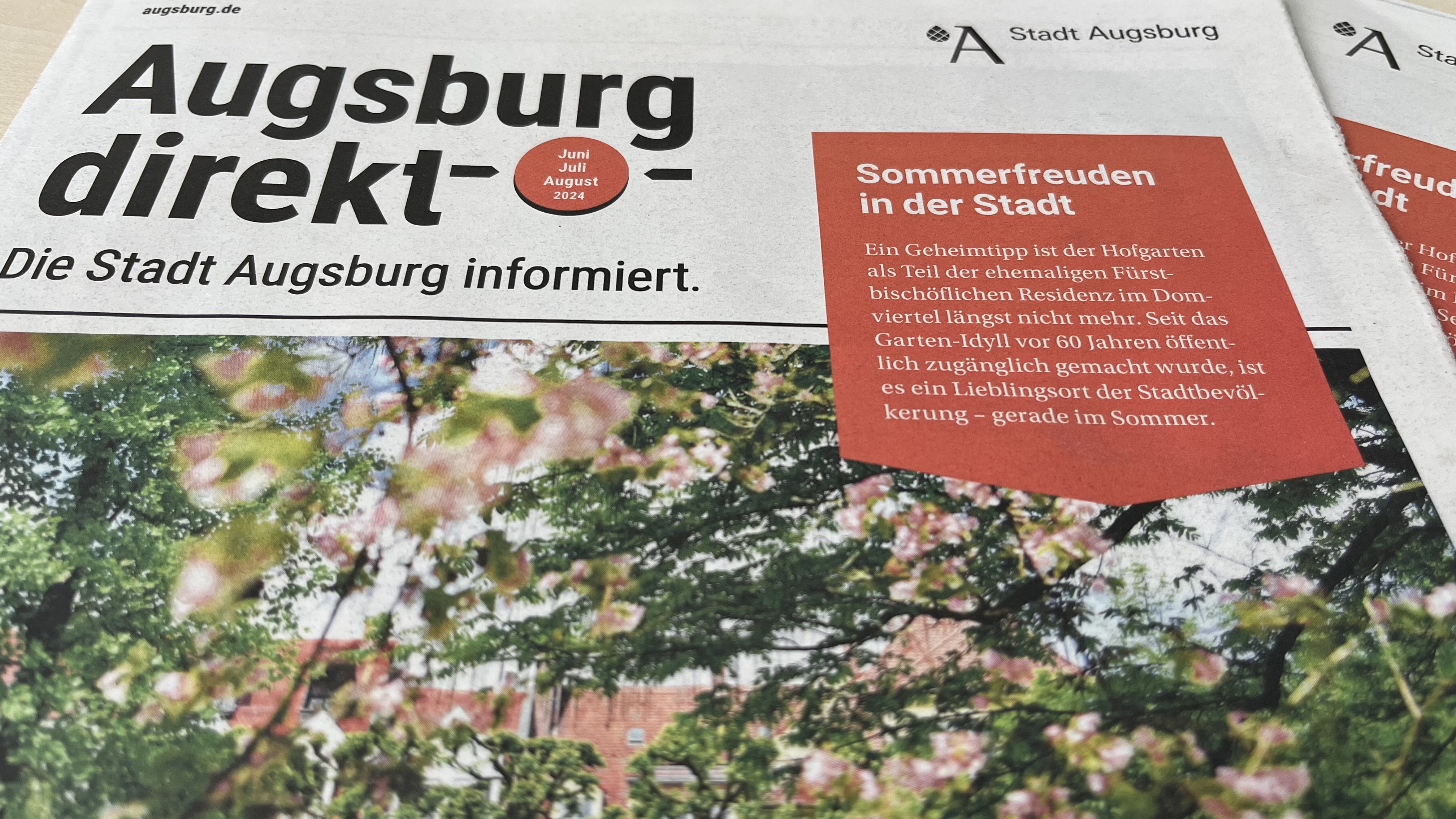 Eine Zeitung mit dem Titel Augsburg direkt